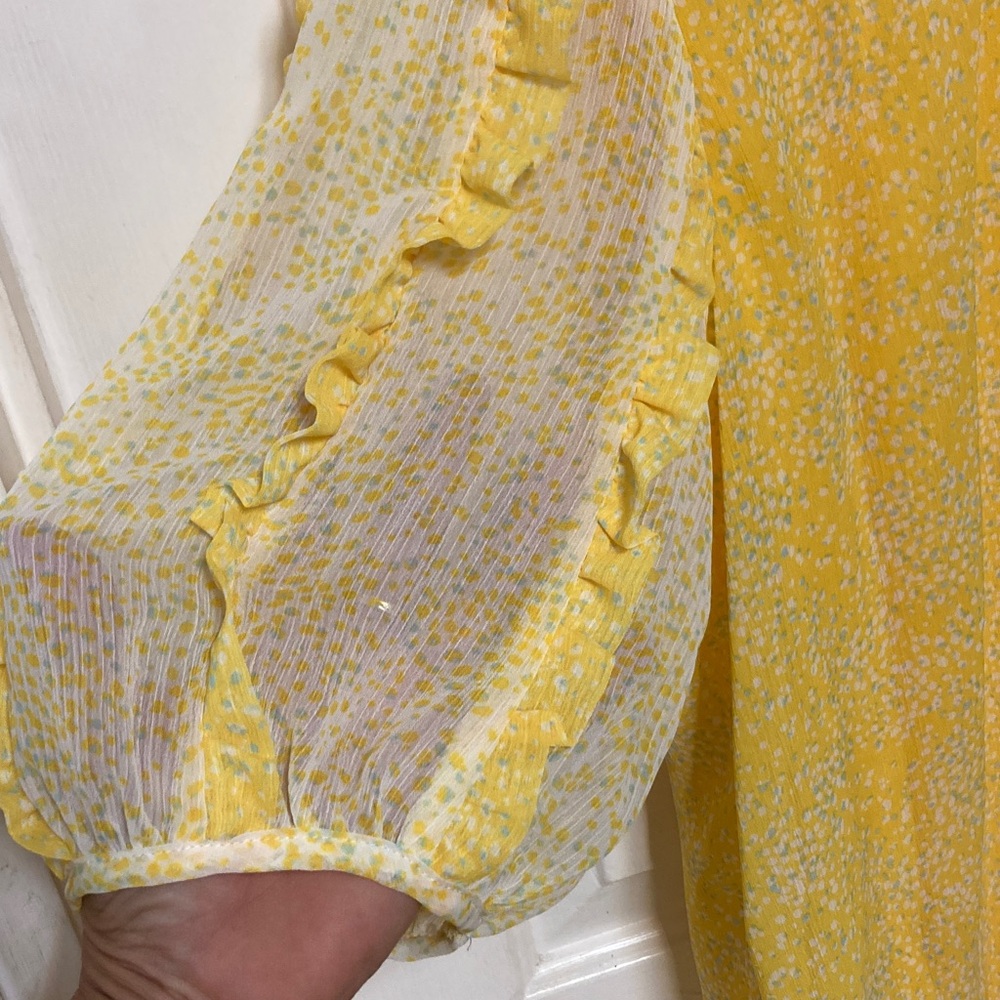 Studio by JPR Yellow Ruffled Blouse - Picture 3 of 7